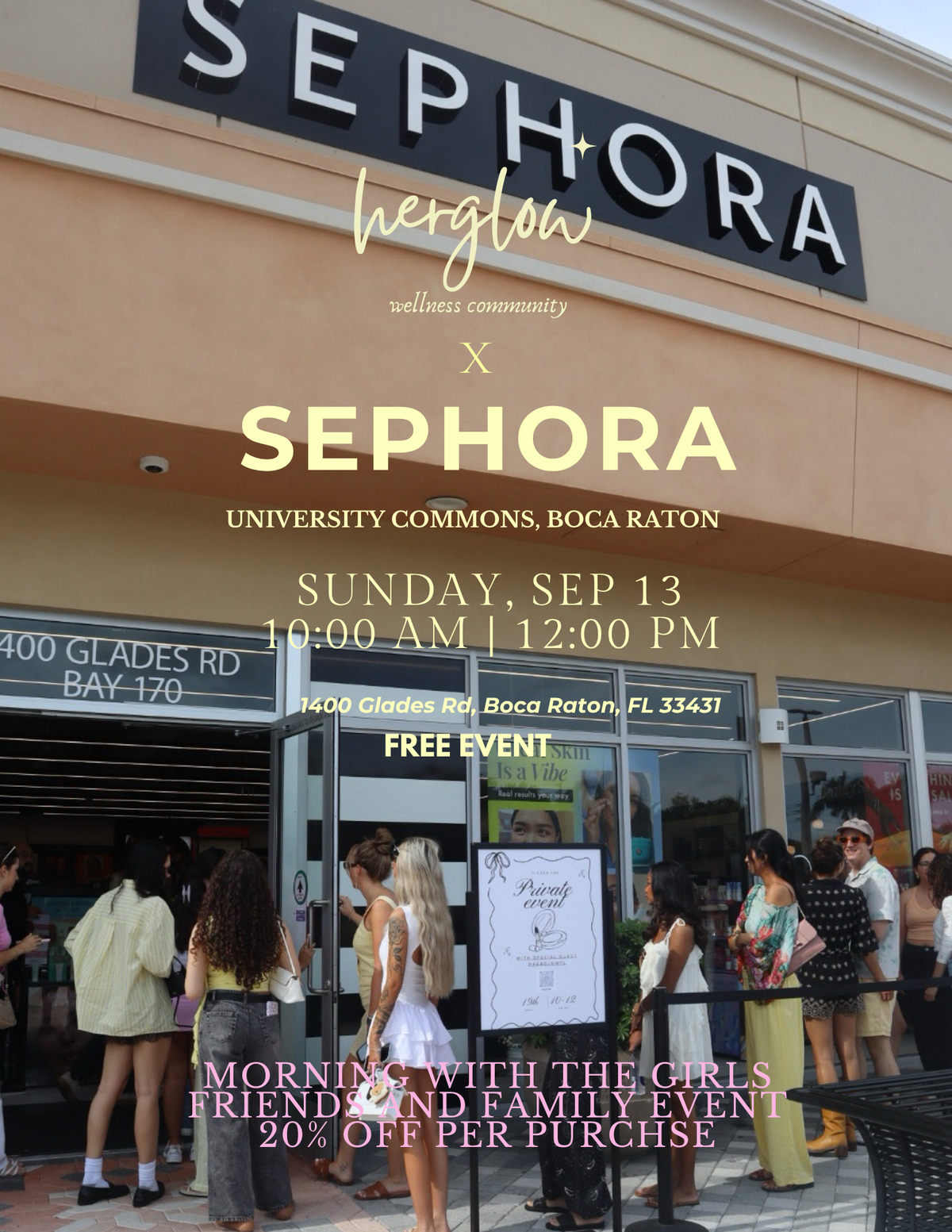 HerGlow × Sephora  Boca Raton  ✨🤍Morning with the Girls 2.0