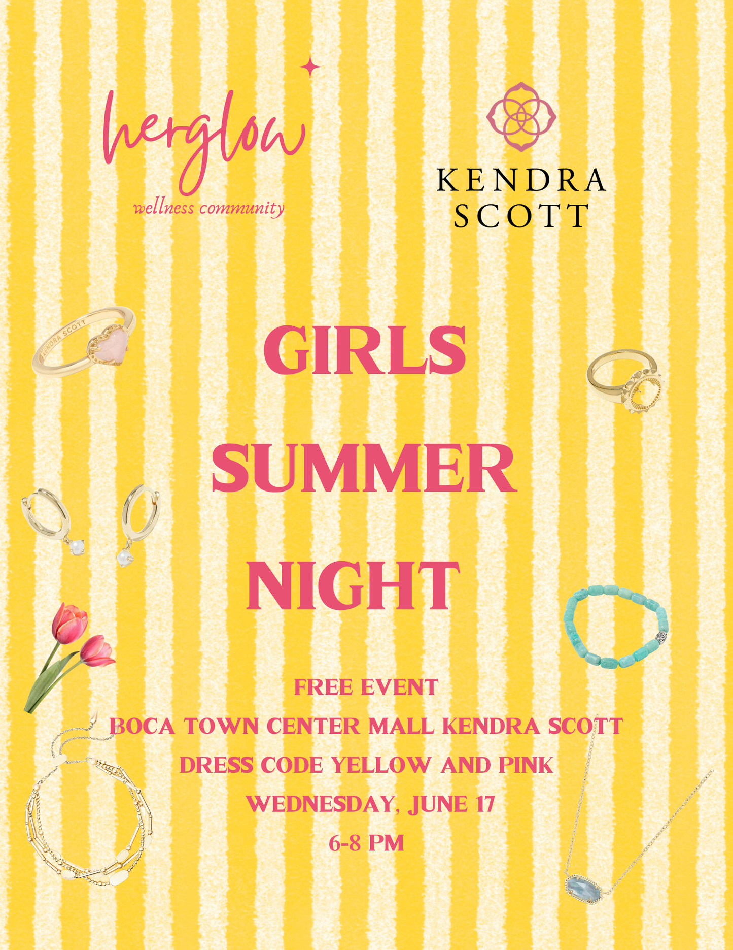 GIRLS SUMMER NIGHT X KENDRA SCOTT ✨💛