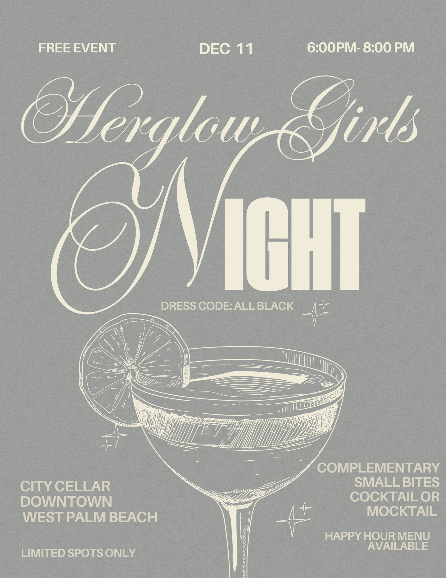 Herglow Girls Night ✨ 🍸